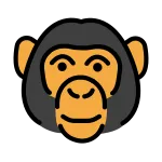 Monkey Face SVG Icon